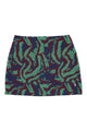Short skirt | Multicolor pattern (Green)