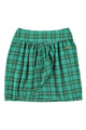 Short wrap skirt | Green checkered