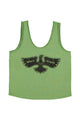 Sleeveless top w/ v-neck | Green w/ "eagle" print
