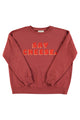 Sweatshirt | Bordeaux w/ "say cheese" print