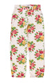 Trousers | Ecru w/ multicolor flowers