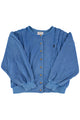 Fitted cardigan | Blue