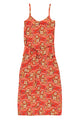 Long dress | Red w/ floral print