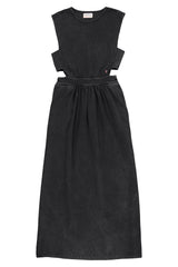 Long dress | Washed black