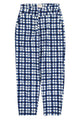 Trousers | Blue & ecru squares