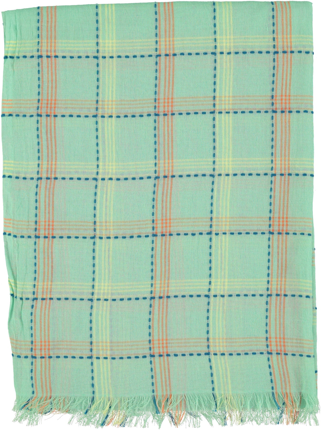 Scarf | Green checkered