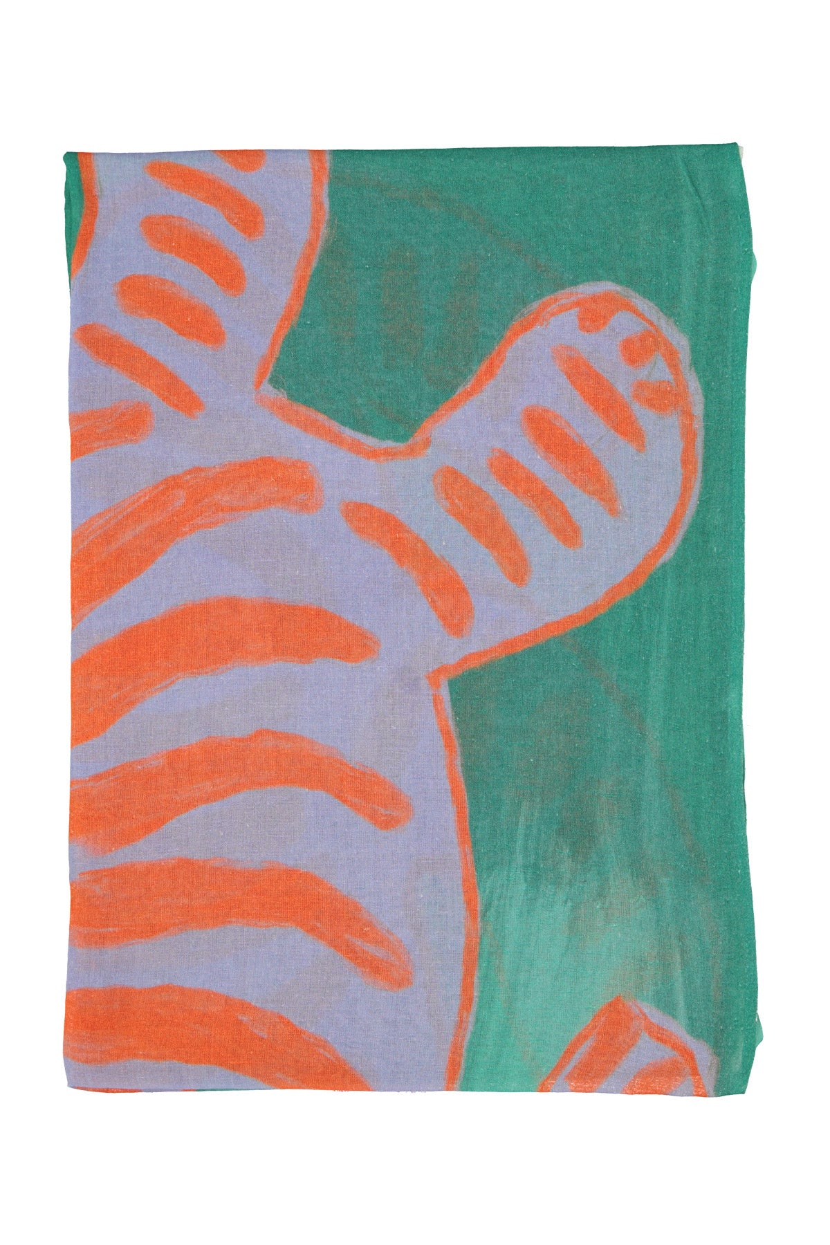 Scarf | Multicolor w/ orange tiger
