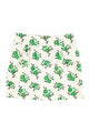 Short skirt | Ecru w/ green flowers