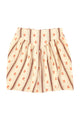 Short skirt | Ecru w/ vintage flowers