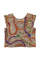 Sleeveless blouse | Multicolor snakes
