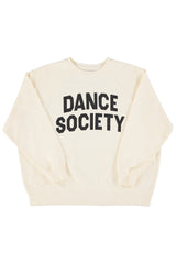 Sweatshirt | Ecru w/ "dance society" print