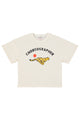 T-shirt w/ short sleeves | Ecru w/ "choreographer" print