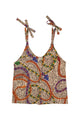 Top w/ straps | Multicolor snakes