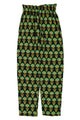 Trousers | Black w/ green flowers
