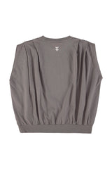Fitted sleeveless t-shirt | Grey w/ "sisters dept" print