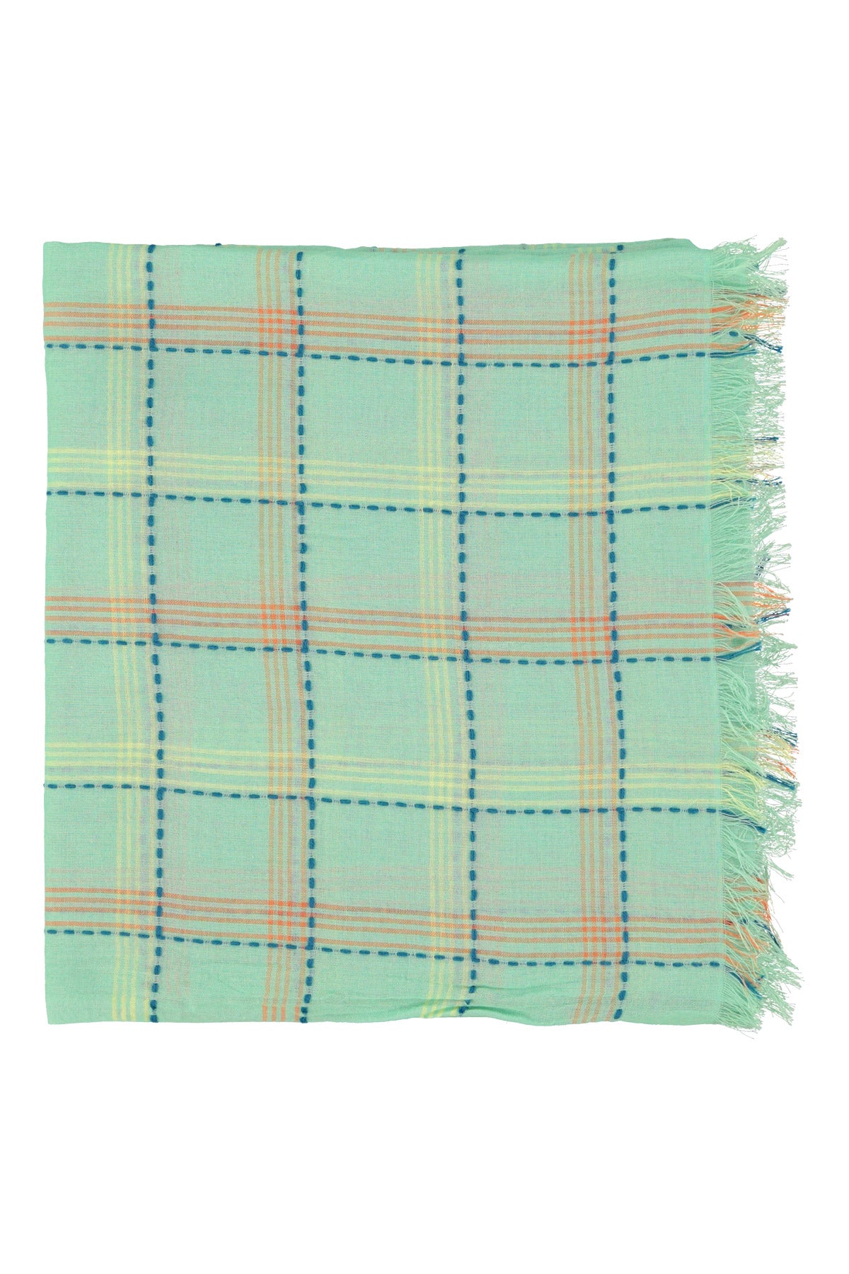Scarf | Green checkered
