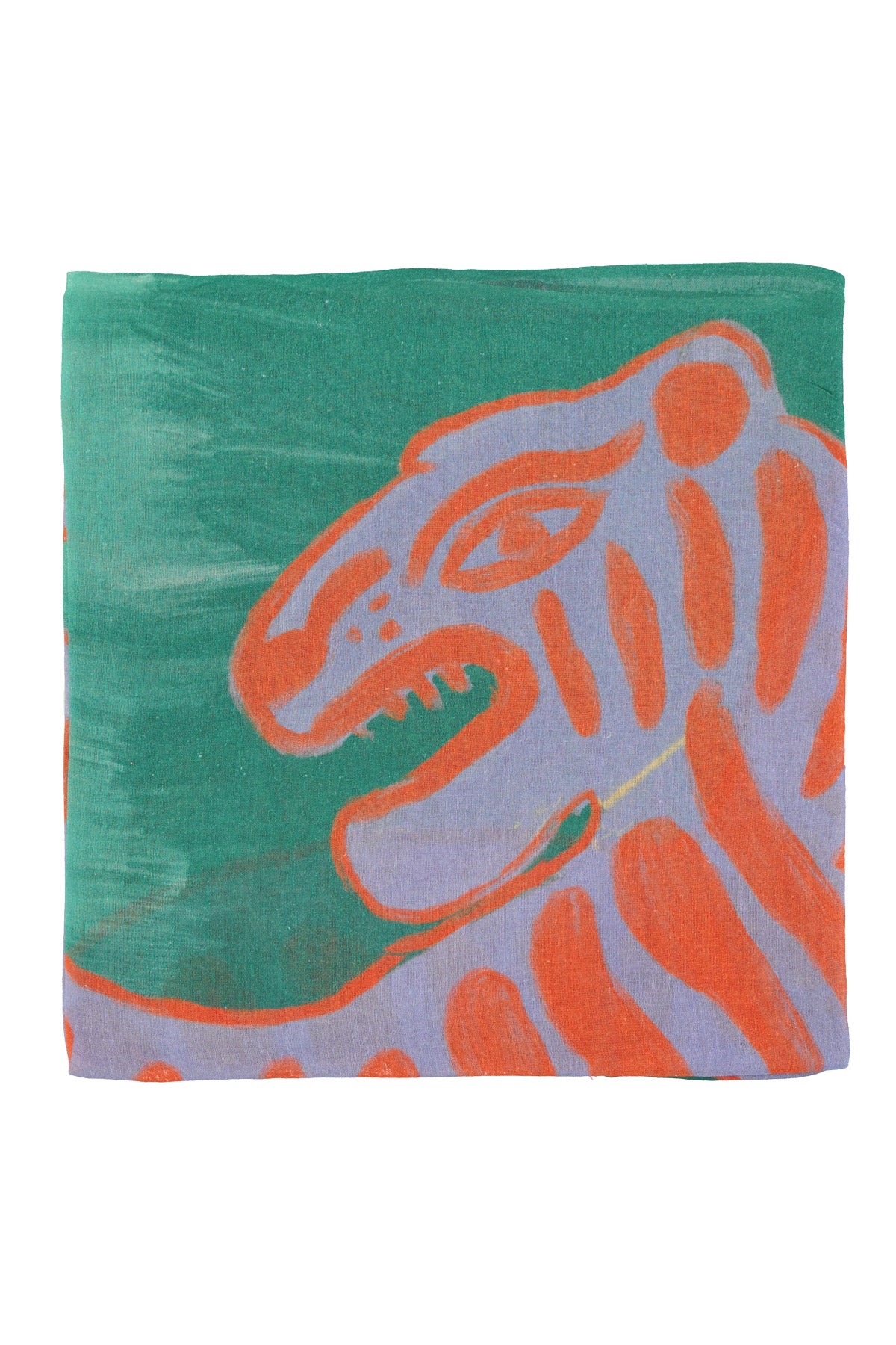 Scarf | Multicolor w/ orange tiger