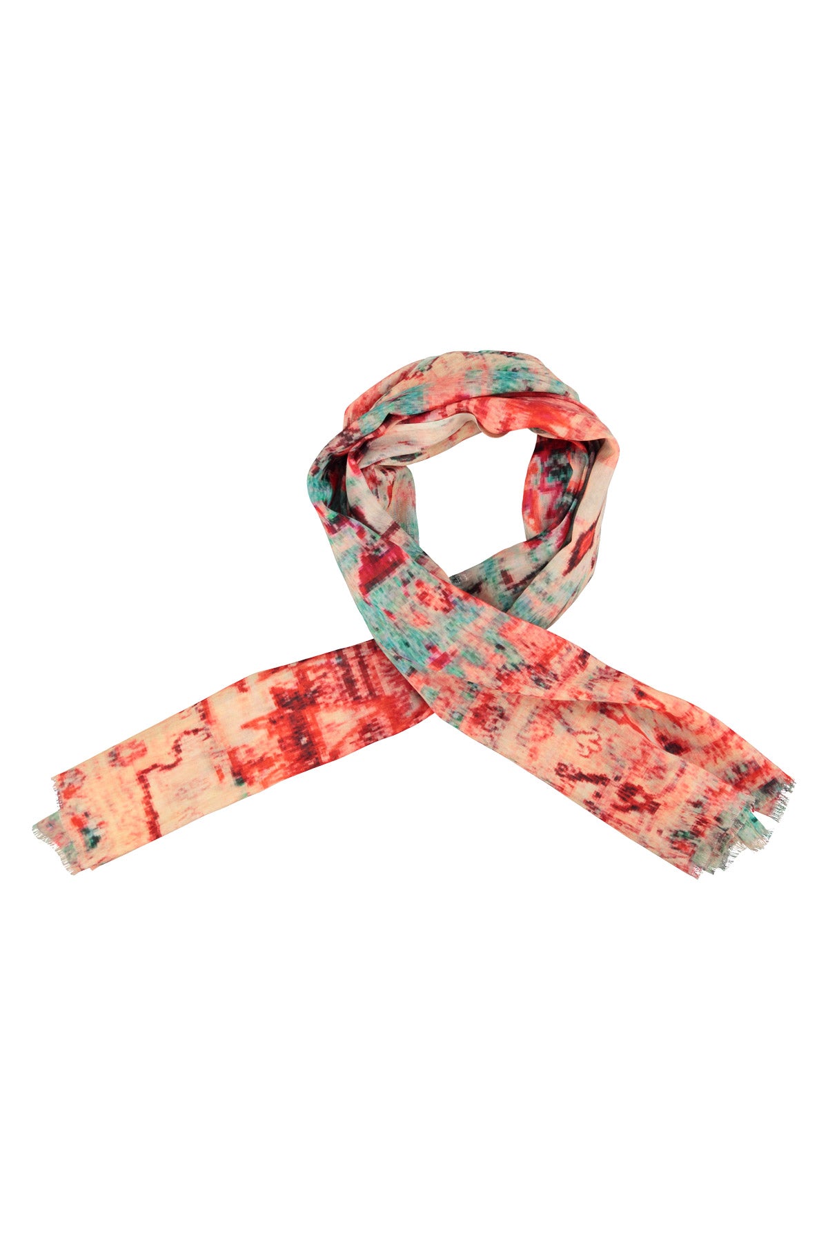 Scarf | Red multicolor