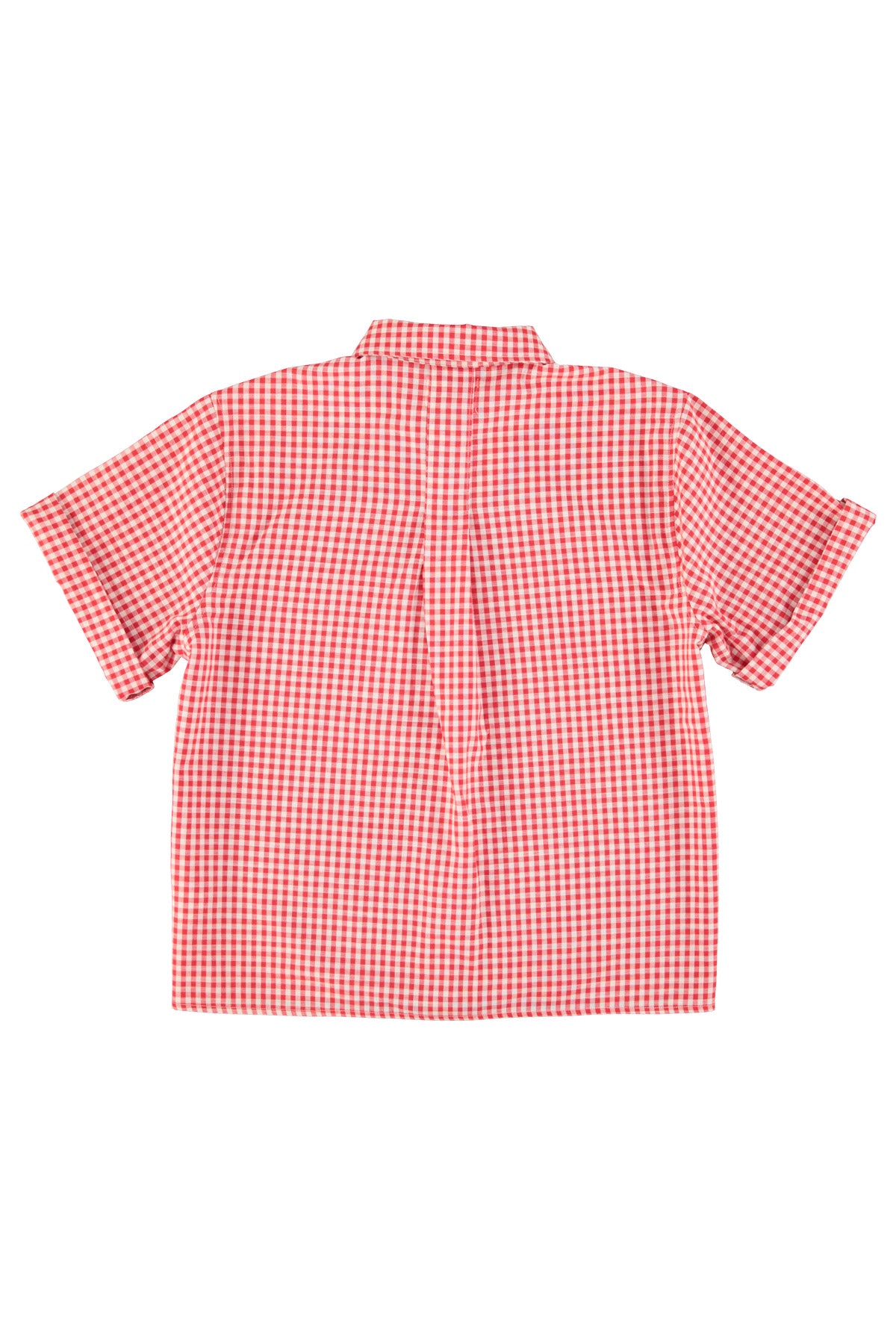 Shirt | Red & ecru checkered