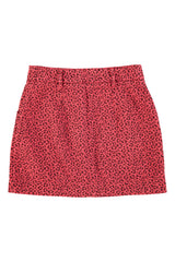 Short skirt | Pink w/ animal print