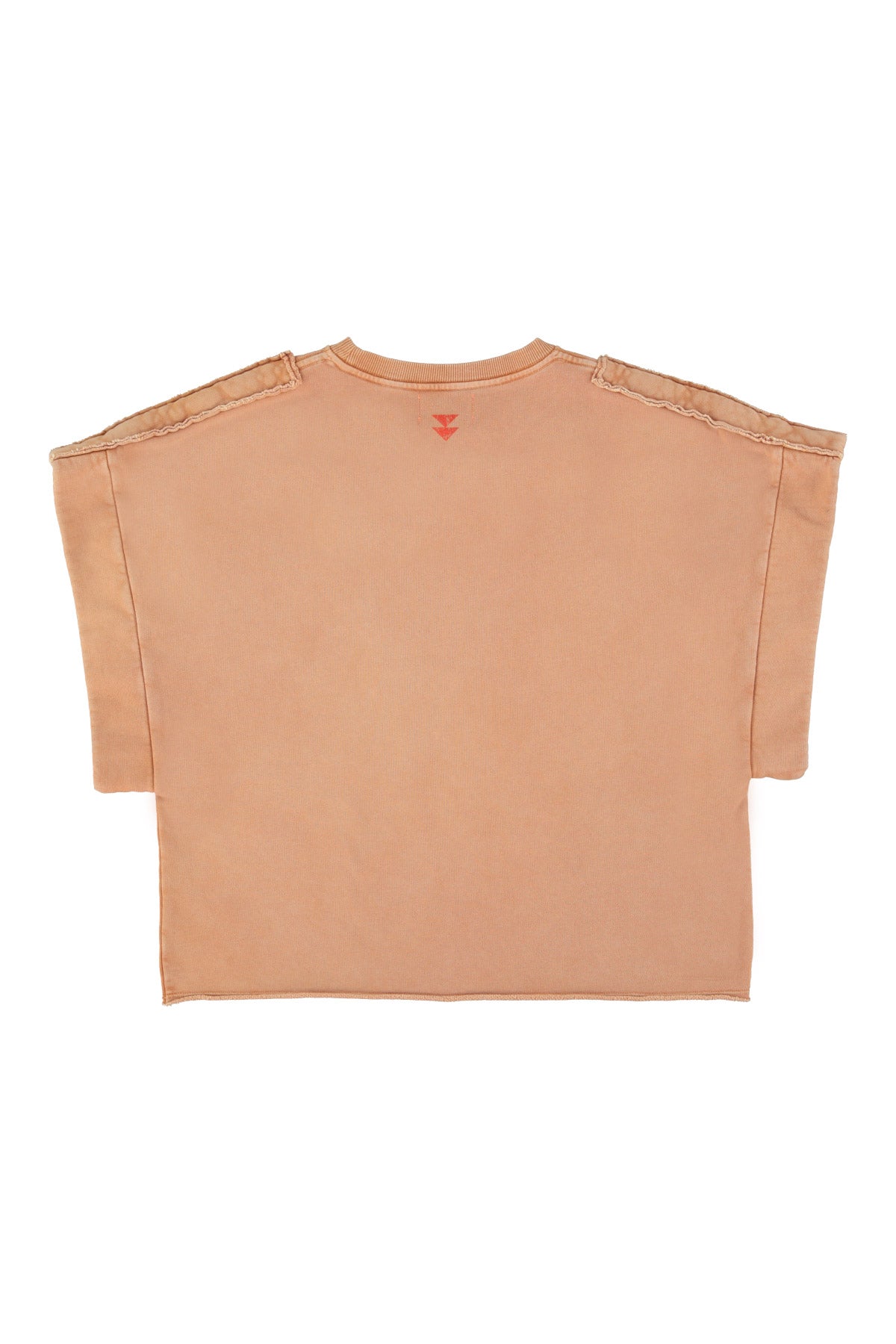 Short sleeve sweatshirt | Washed terracotta w/ "silly dancer" print