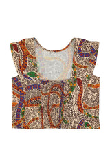 Sleeveless blouse | Multicolor snakes
