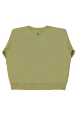 Sweatshirt | Olive green w/ "dance club" print