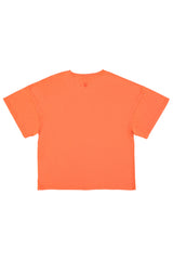 T-shirt w/ short sleeves | Orange w/ "baby" print
