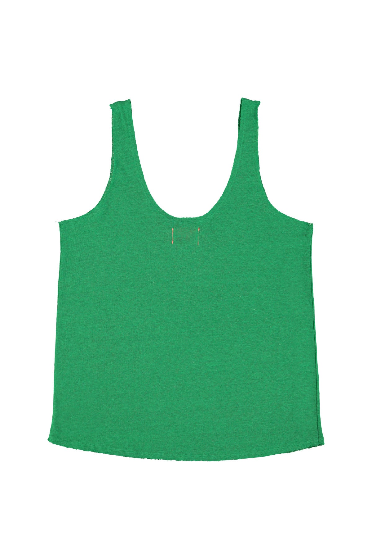 Top w/ v-neck | Green linen