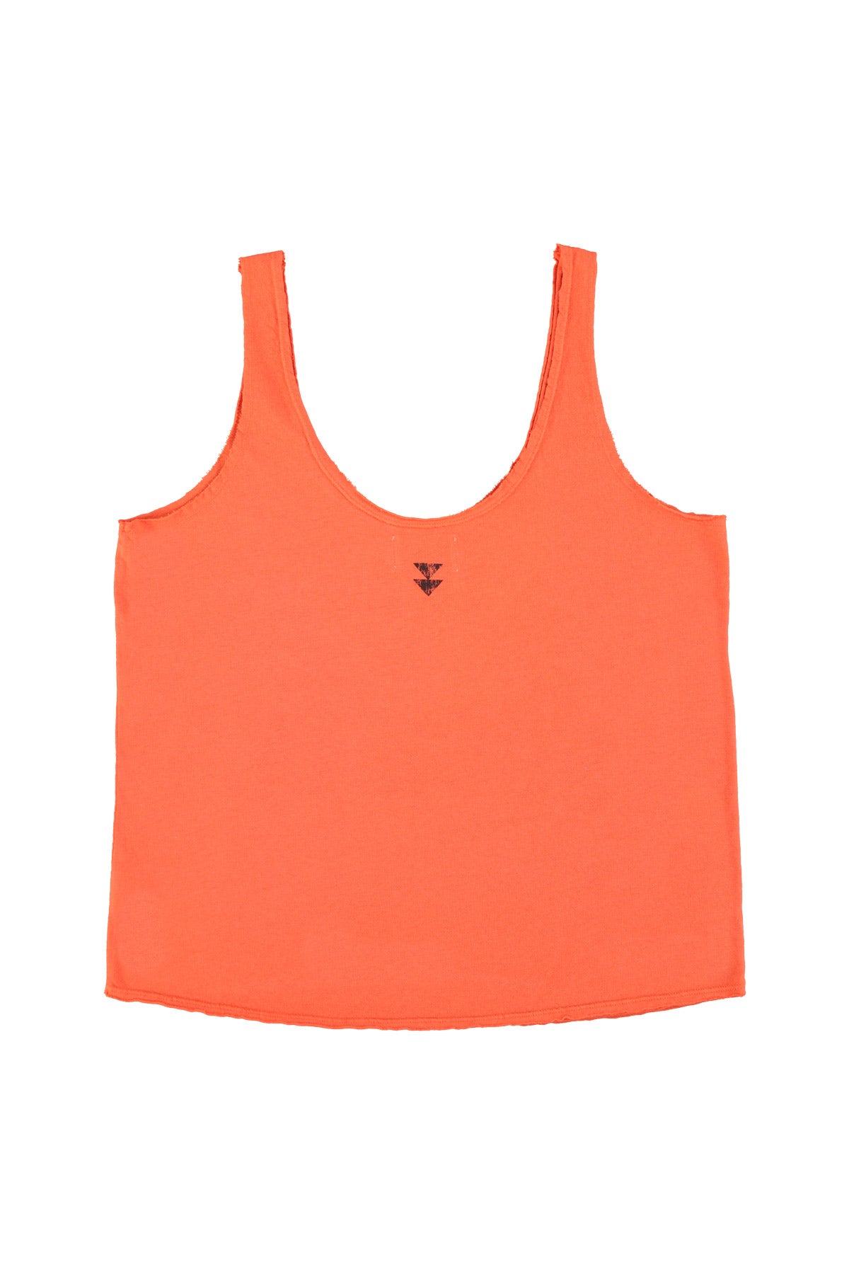 Top w/ v-neck | Orange w/ "dance society" print