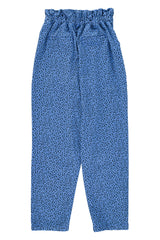 Trousers | Blue w/ animal print