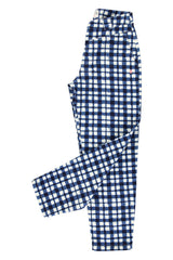 Trousers | Blue & ecru squares