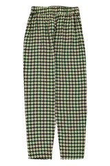 Trousers | Black w/ ecru flowers
