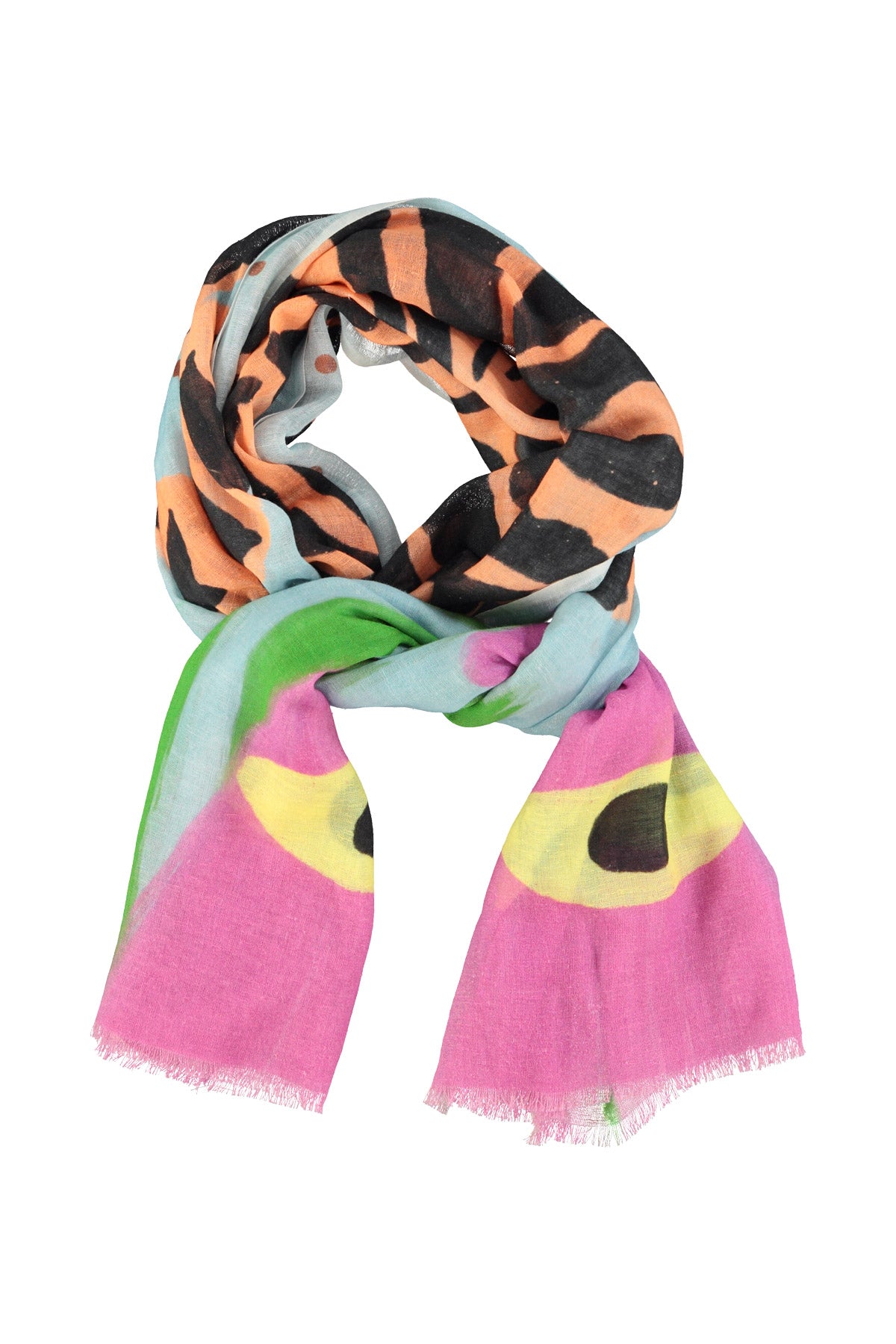 Scarf | Multicolor w/ black tiger