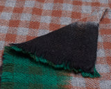 Wool Echarpe | Checkered Brown