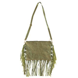 Bag with fringes | Green