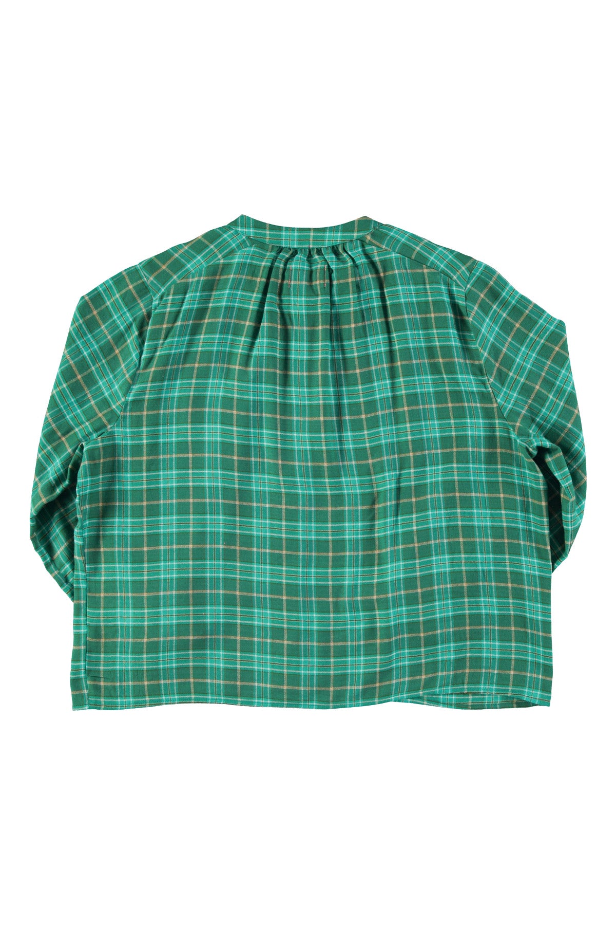 Blouse | Green checkered