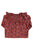 Blouse | Pink & red floral print
