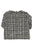 Blouse w/ collar  | Ecru & black checkered