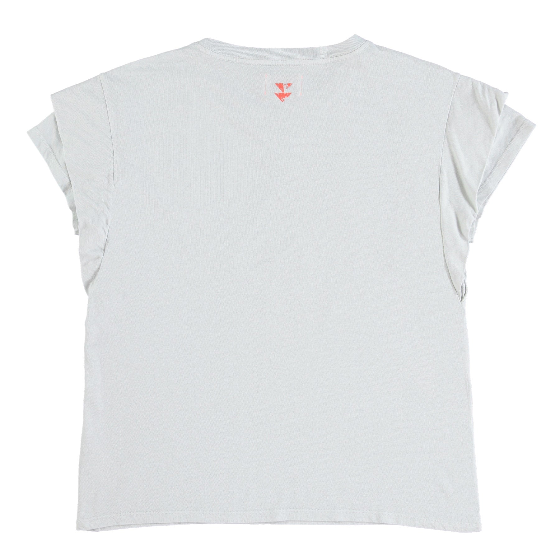 Double short sleeve t-shirt | Grey w/ "disco ball" print