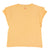 Double short sleeve t-shirt | Orange w/ "black wolf" print