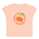 Double short sleeve t-shirt | pink w/ cherries print