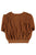 Fitted sweatshirt | Faded brown w/ little logo print