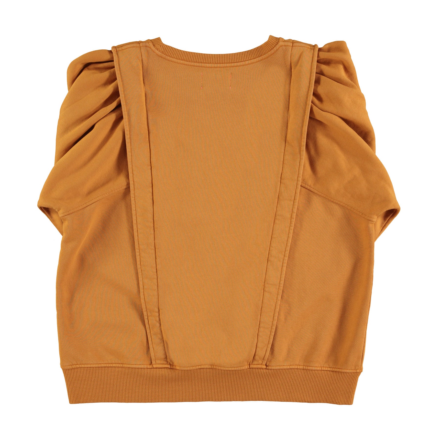 Fitted sweatshirt | Camel w/ little logo print