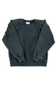 Fitted sweatshirt | Faded black w/ little logo print