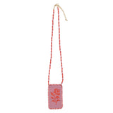 Glass bead necklaces | Pink & purple flower
