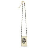Glass bead necklaces | White & black flower