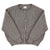 Knitted soft cardigan | Grey w/ golden lurex