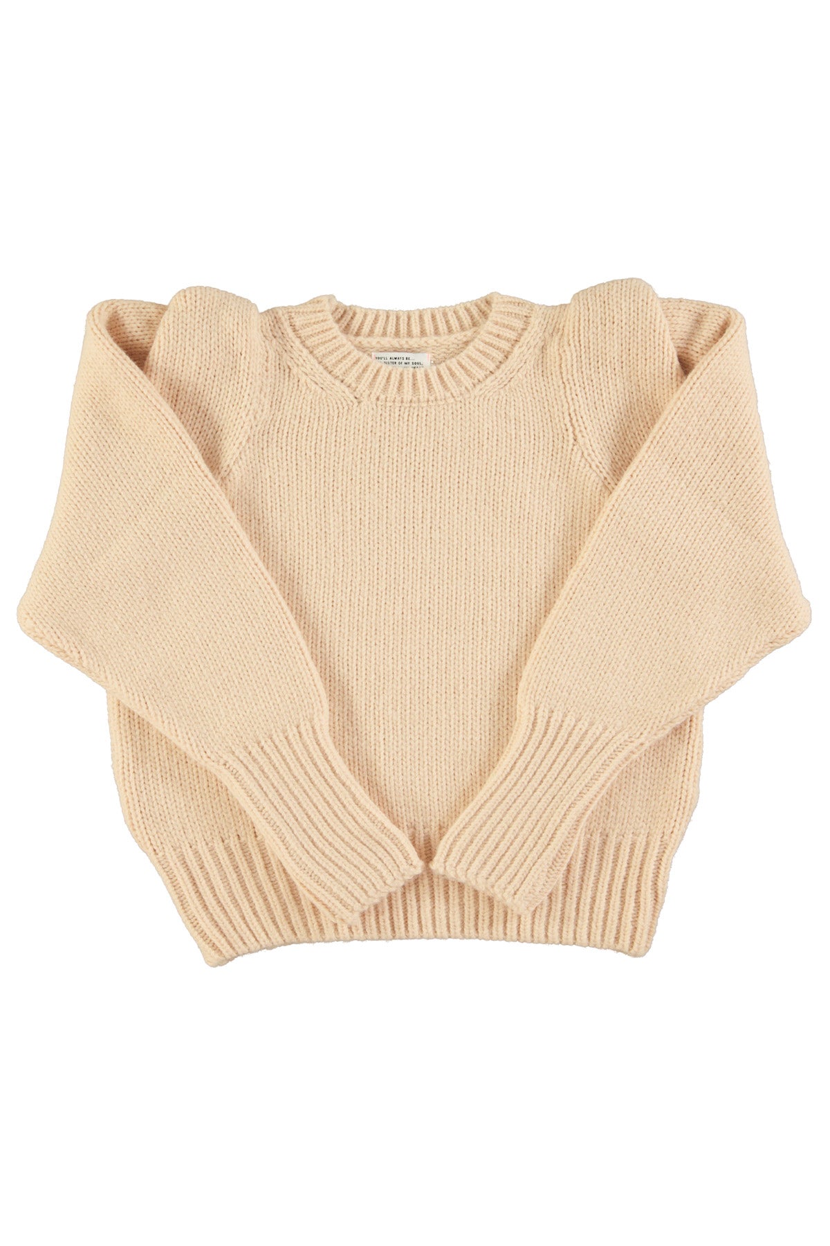 Knitted soft sweater | Ecru