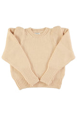 Knitted soft sweater | Ecru